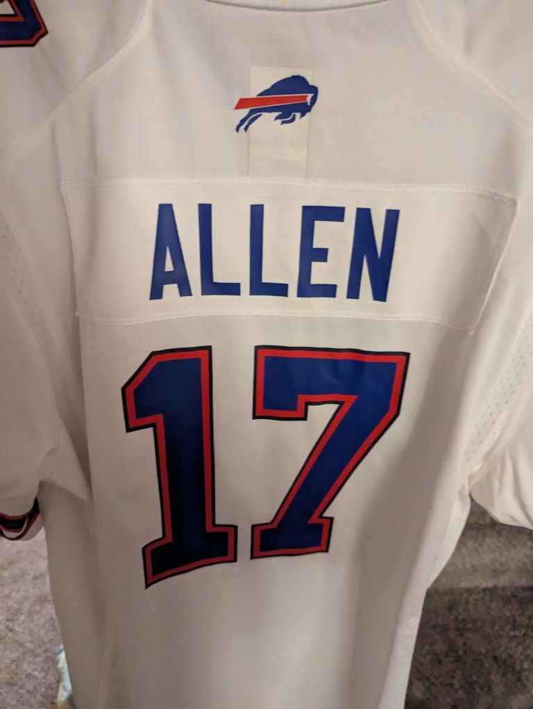 NFL XL Josh Allen Jersey And A Large Josh Allen Jersey.