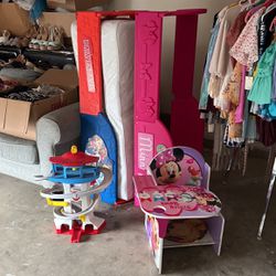 everything For 75 Or Mini Mouse, Bed Mattress And Desk 35 Paw Patrol Mattress And Lookout Tower Toy $40