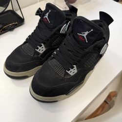 Nike Air Jordan 4 Retro SE "Black Canvas