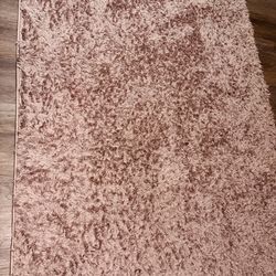 Blush pink 4x6 rug