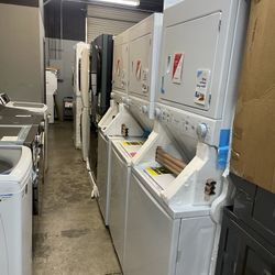 Frigidaire Washer And Electric Dryer Stackables $600-$800 1 Year Manufacture Warranty Included‼️ON SALE NOW‼️