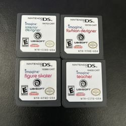 Imagine Figure Skater & teacher & interior designer & Fashion Design Nintendo DS