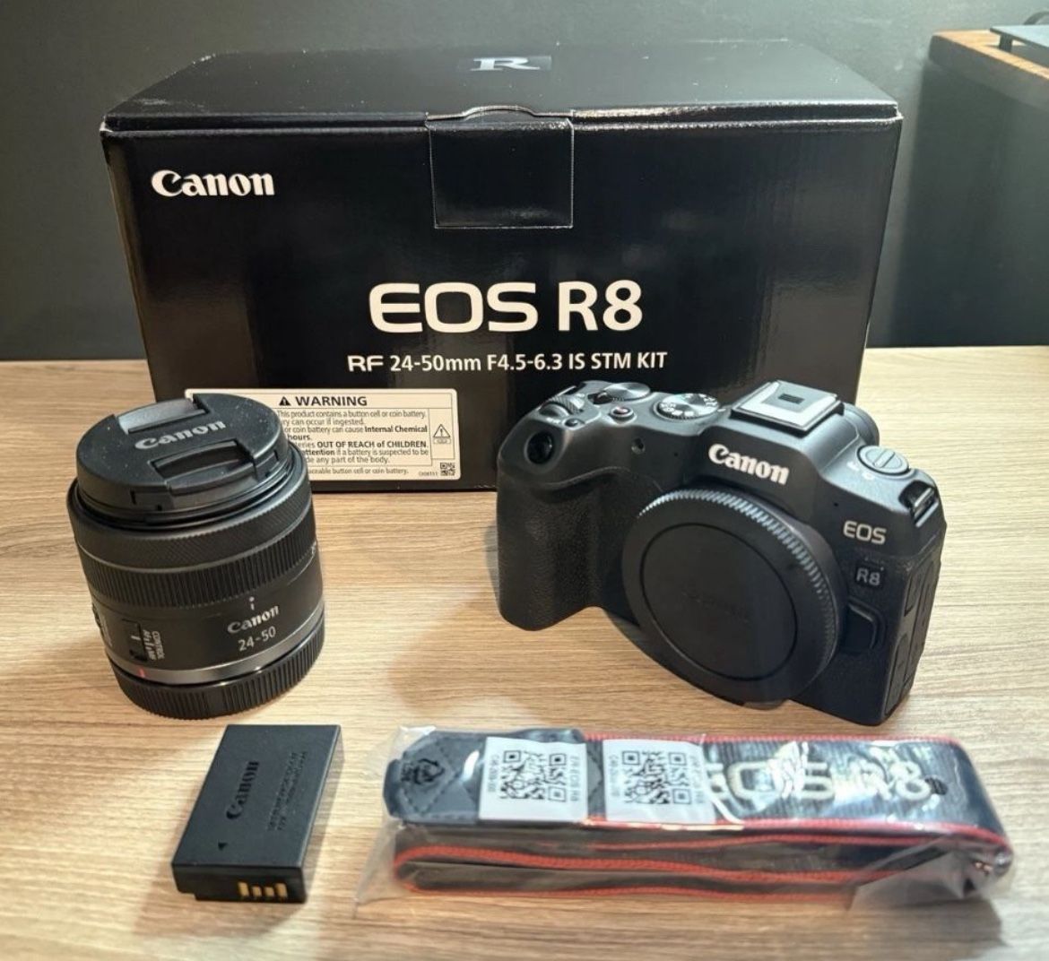 Canon EOS R8 4k video Mirrorless camera with RF24 50mm F/4.5-6.4 is stm lens