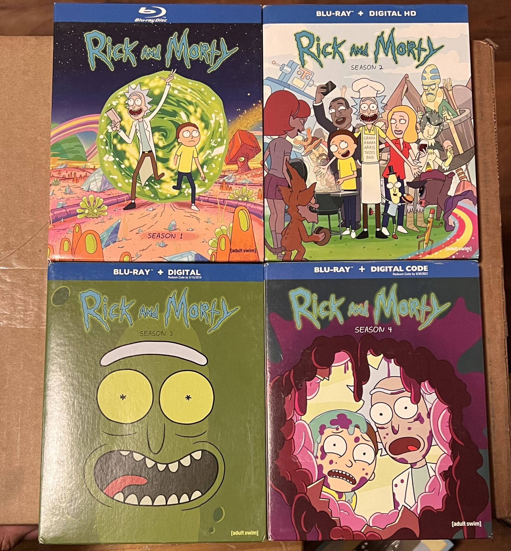 Rick & Morty: Seasons - 1, 2, 3, 4 (Blu-Ray)