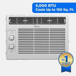 Midea 5000 BTU Room Window Air Conditioner Mechanical Control AC White Open Box