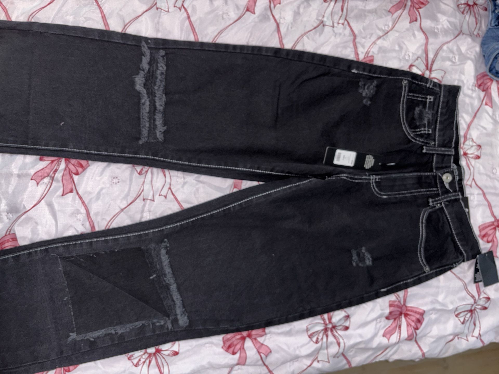 Straight Leg Jeans 