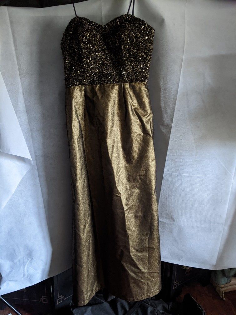 Theia Full length strapless Gown