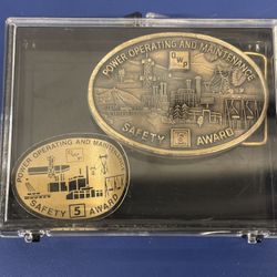 DWP Power Operating Maintenance Safety Award Buckle