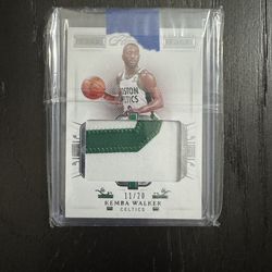 Kemba Walker Panini Flawless Game Used Boston Celtics Patch Card