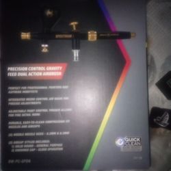 AIRBRUSH GUN. | Black Widow Gravity Feed Dual Action 