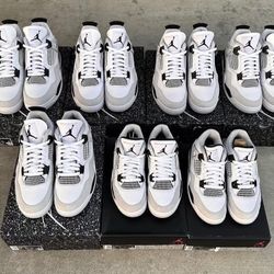 Military Blk Jordan 4s - $120 Each 