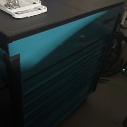 Snap on cart teal
