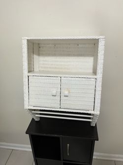 Wicker Bathroom Cabinet