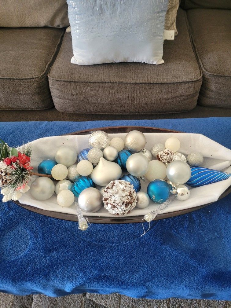 Christmas Boat Ornoment Piece 