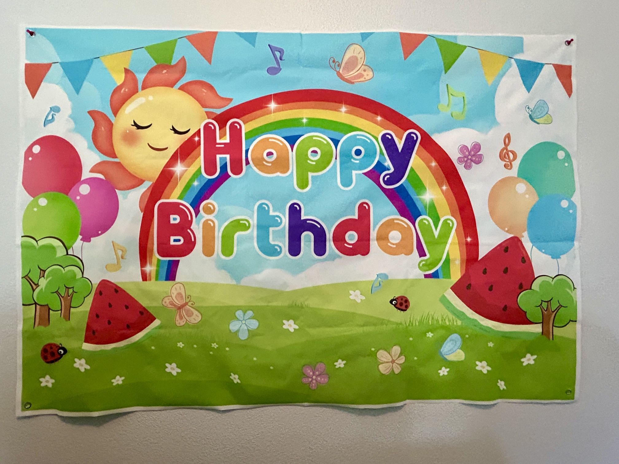 Birthday backdrop