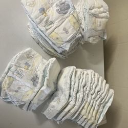 HUGGIES Diapers For New Born Size 0 and Size 1 Count 60. All 7$
