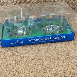 Beautiful Votive Candle Set Holder, MINT Condition !