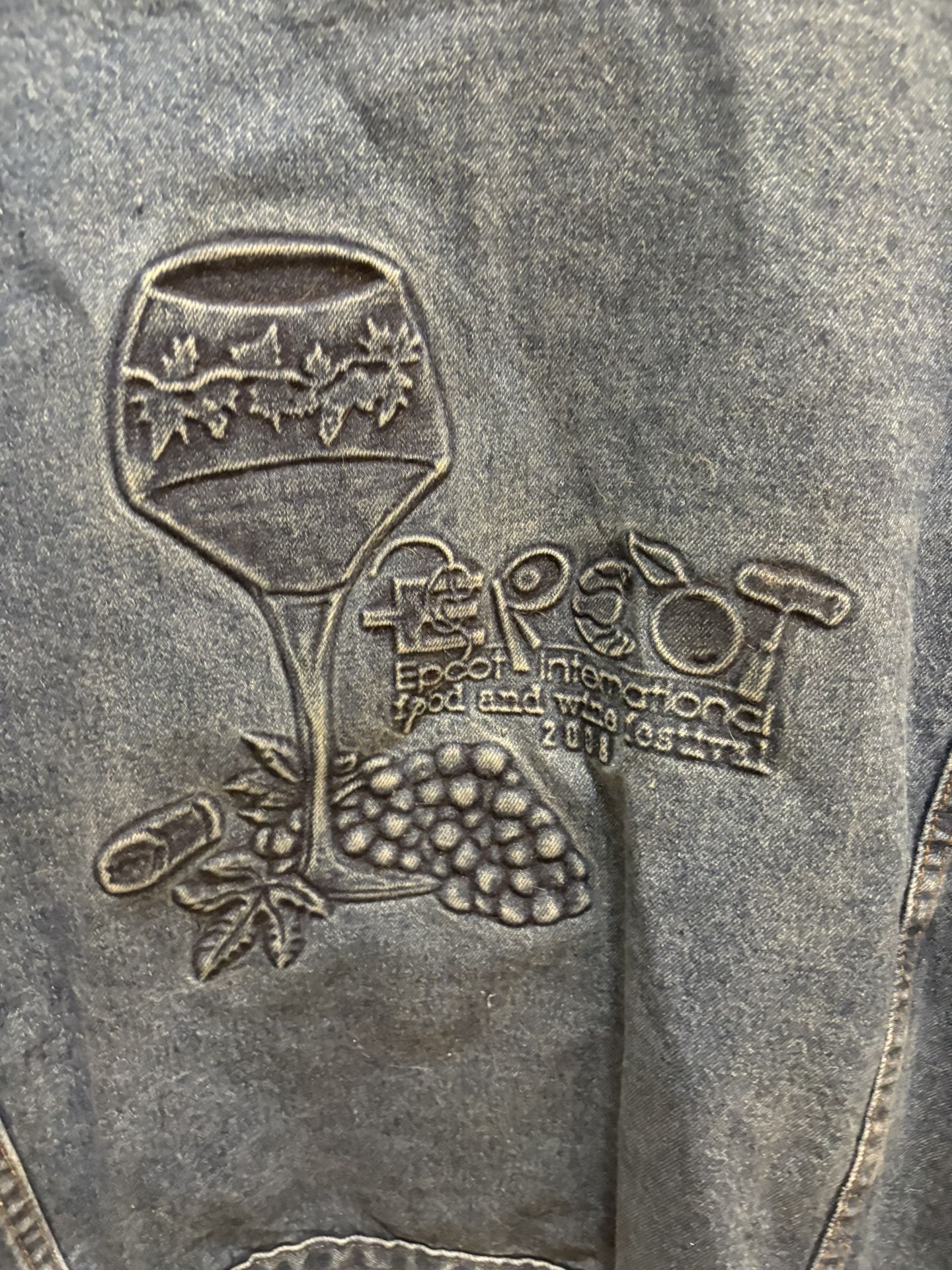 Brand New With Original Tags Walt Disney World 2008 Epcot International Food And Wine Festival Denim Jacket