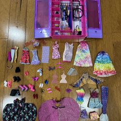 Barbie Accessories Lot clothes, shoes  Approx 55 - 60 pieces and case  In good condition  Please see all the pictures for details, I will ship everyth