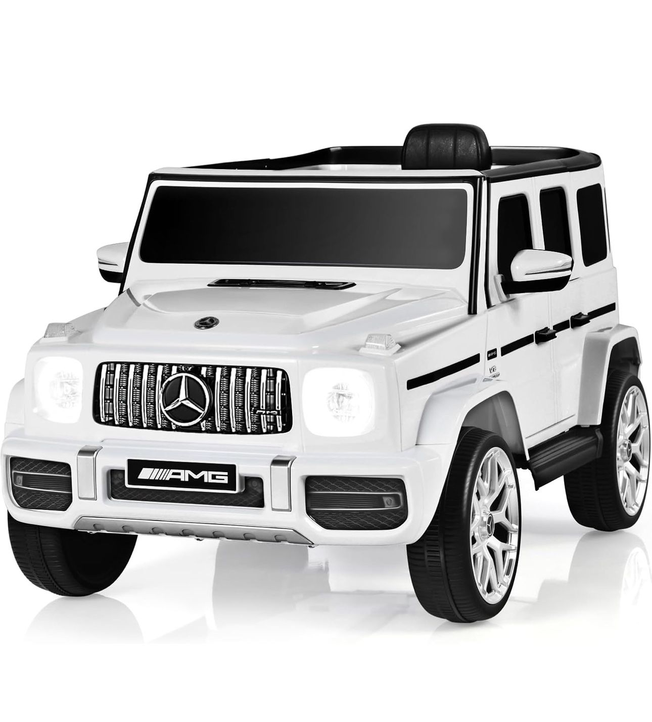 12V Kids Ride On Car, Licensed Mercedes Benz G63 Electric Vehicle with Remote Control