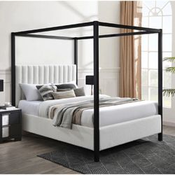 Canopy Bed Frame Queen Size 