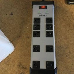 Commercial Electric YLPT-46 All Metal Surge Protector 15 ft. 10-Outlet