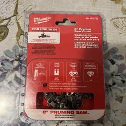 8’ Milwaukee Pruning Saw Chain