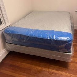 New Mattress| bedframe+ box spring (king/queen/twin/full) with free home delivery 