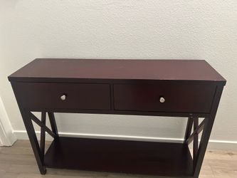 Espresso Console Table / Entryway Table with Storage