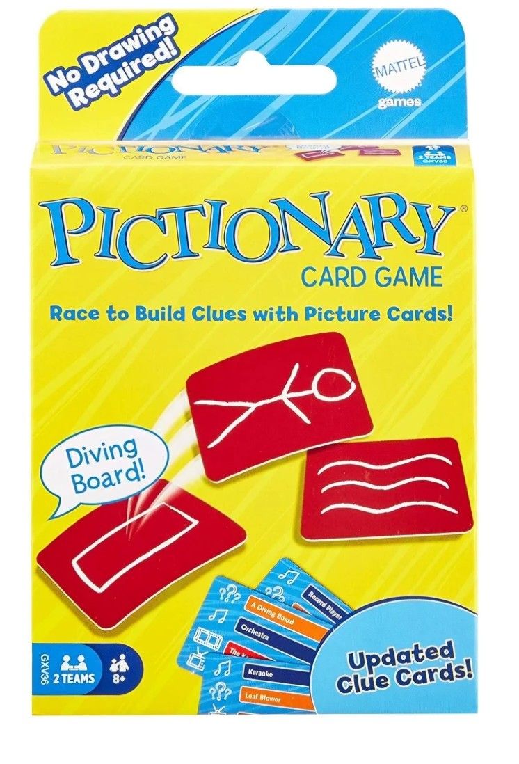 Mattel Games Pictionary Card Game NWT