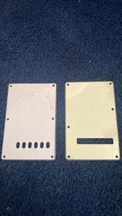 Strat guitar back cover