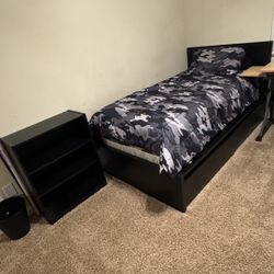 Twin Bedroom Set (Mattress Included)
