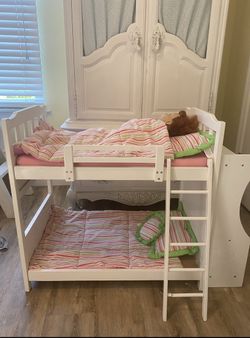 American Doll Bunk Bed and Comforter Set