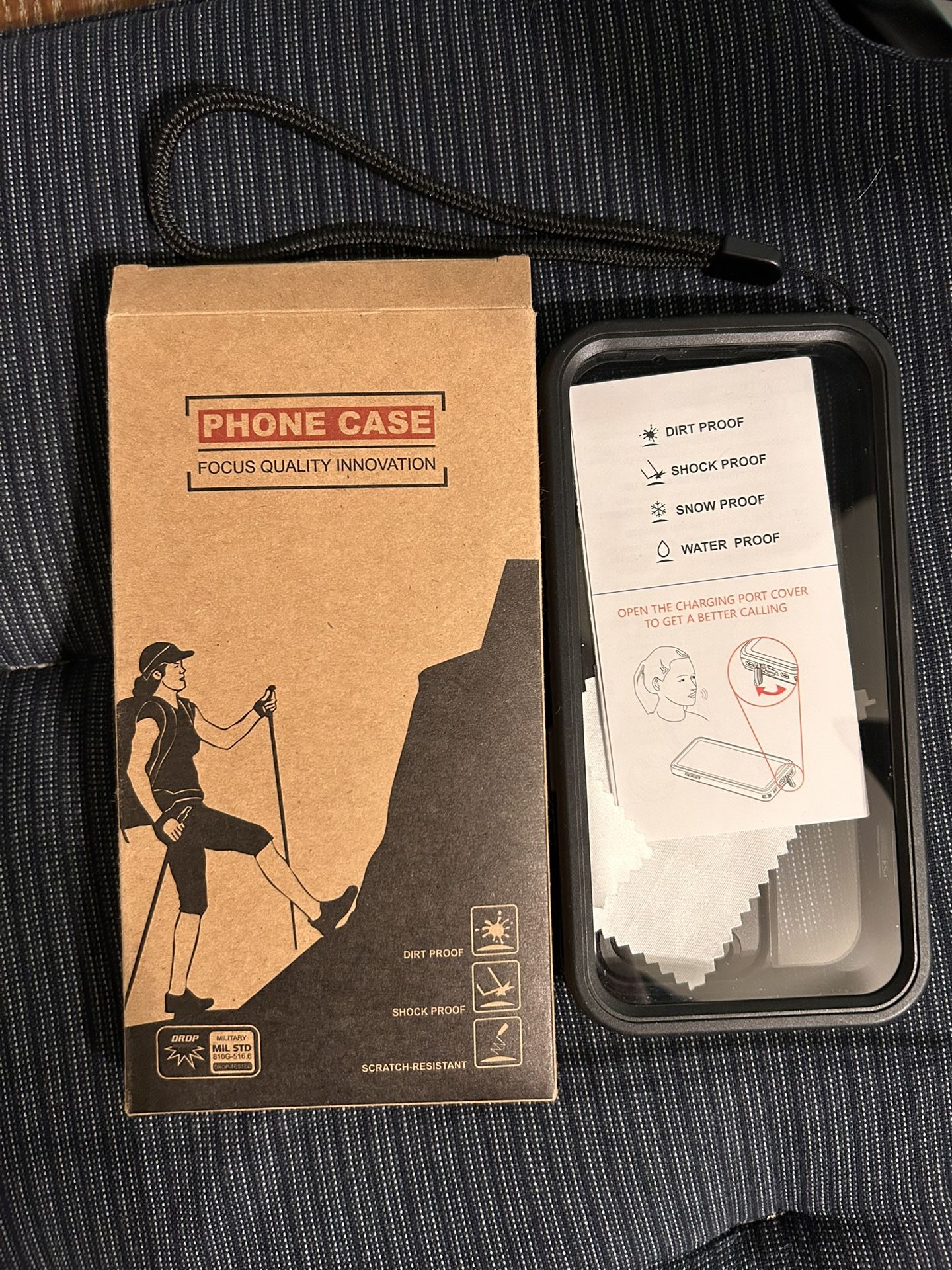 Waterproof Phone Case iPhone 14 Pro Black