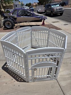 6 panel 32" heavy duty metal dog playpen