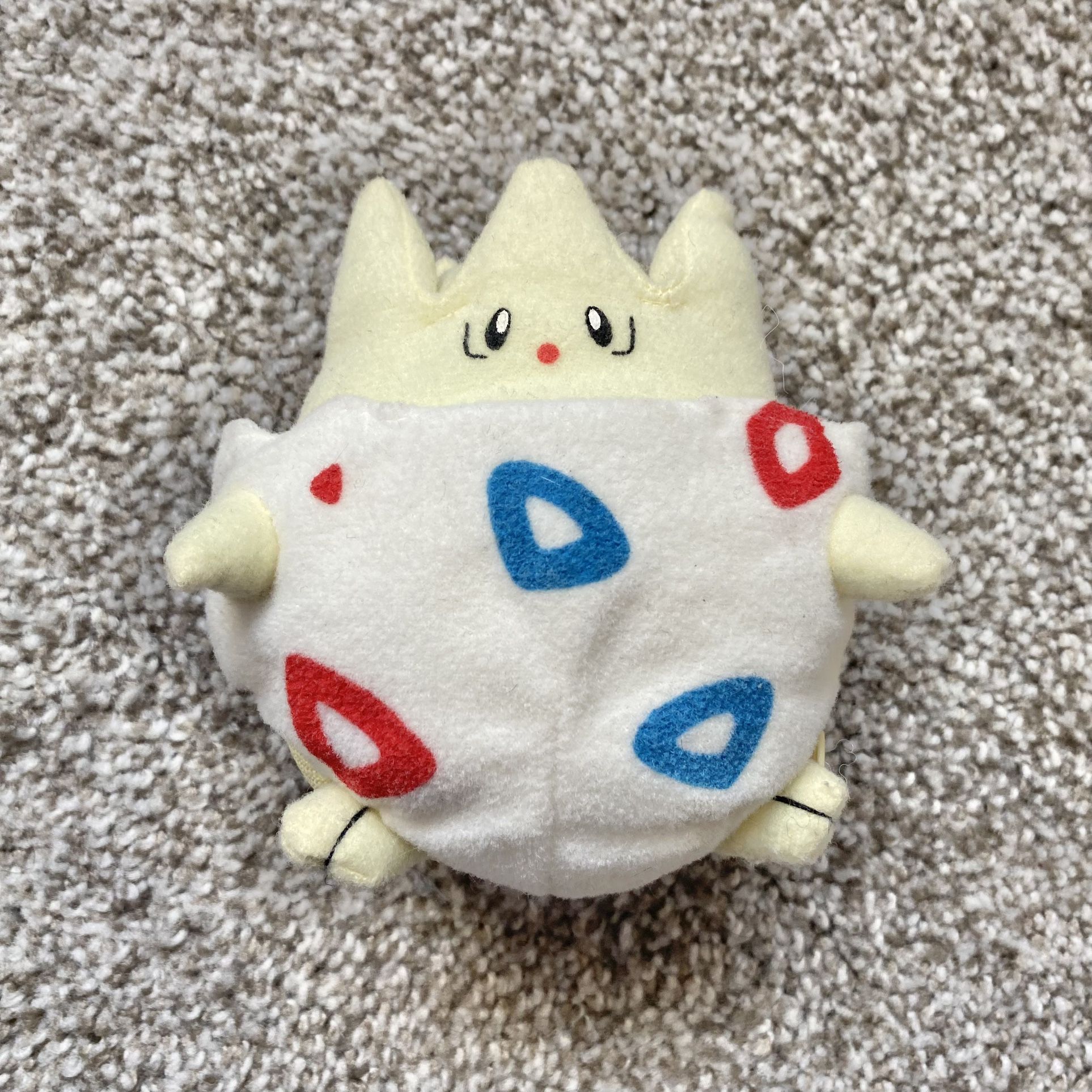 Nintendo Pokémon Togepi w/ Zipper Egg Stuffed Plush Doll Toy TOMY