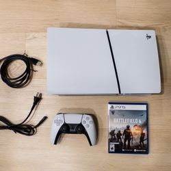 PS5 Disc Edition With Battlefield 6 & Game Controller, Barely Used, Very Good Condition