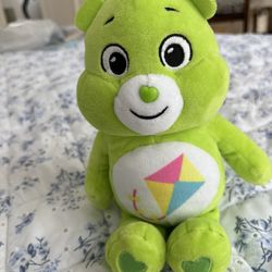 9" Care Bears Green Do Your Best  Bear Stuffed Bean Shooting Star Plush 202