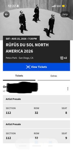 Rufus Du Sol Petco Park 8/15