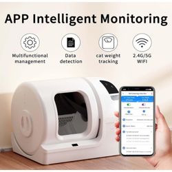 UPFAS Self-Cleaning Cat Litter Box - 100L Smart E67