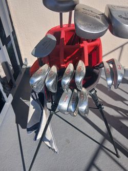 Callaway Woods, Hogan Irons, Nike Stand Bag