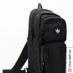 Brand New With Tag adidas Black Utility 4 Sling Bag