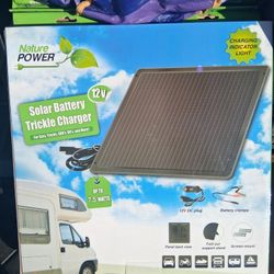 Nature Power 7.5W Solar Power 12V Battery Trickle Charger
