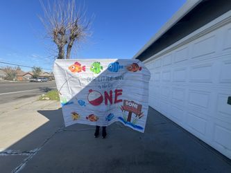 Birthday Banner (our Little Man is the big One)