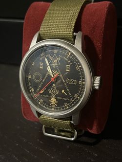 Soviet era mechanical Masonic watch Molina