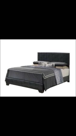 🖤🛏🖤BRAND NEW LEATHER BED WITH ORTHOPEDIC MATTRESS 🖤🛏🖤FOR$250!!🤑🤑