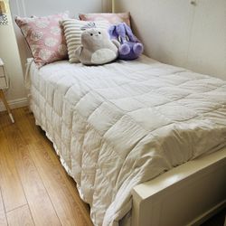 Twin Pottery Barn Bed And/ Or Organic Mattress 