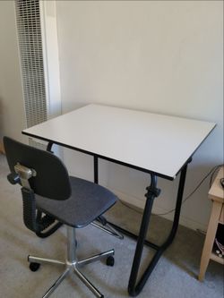 Drafter style Desk and office chair