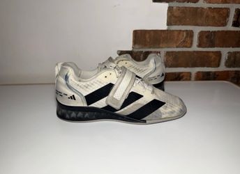 Adidas Adipower Weightlifting 3 GY8926 Mens 7.5 White Gym Training Shoes EBS1422