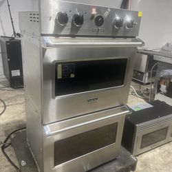 Double oven Viking new stainless steel 